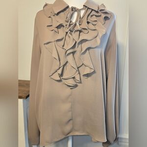 ELIE. Elie Tahari Peasant Blouse Women's Size Medium